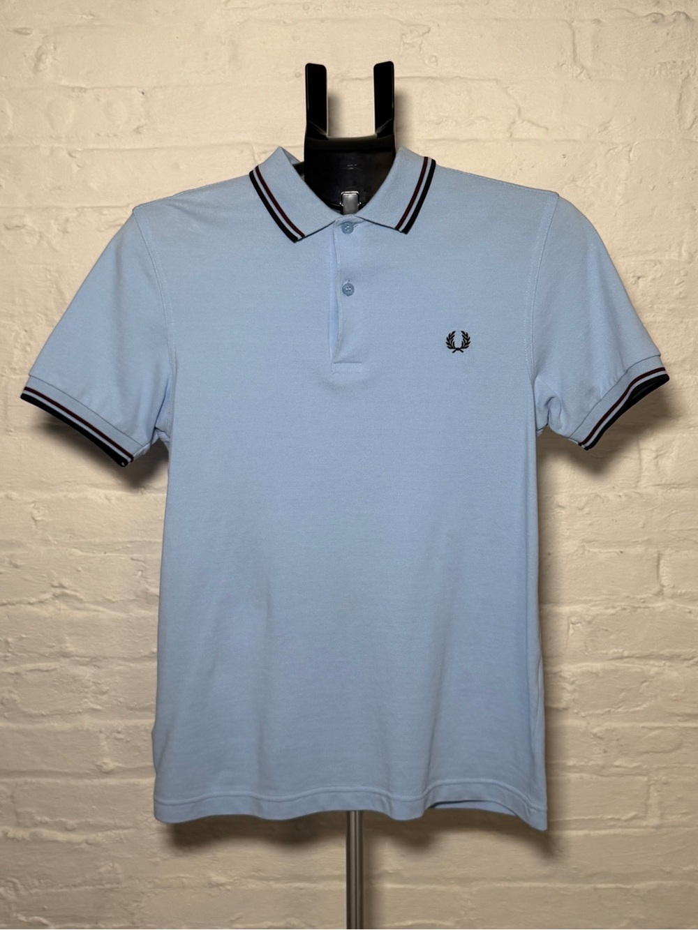 Fred Perry Men’s Light Blue Twin Tipped Polo Shirt
